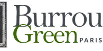 Logo for Burrough Green Parish Council with an emblem showing a crown and dates 1952–1977.