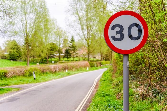 30 mph Sign