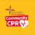 East Anglian Air Ambulance Community CPR logo with a heart and heartbeat graphic.